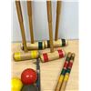Image 5 : Vintage 4 Player Wooden Croquet Set as pictured - nice overall condition