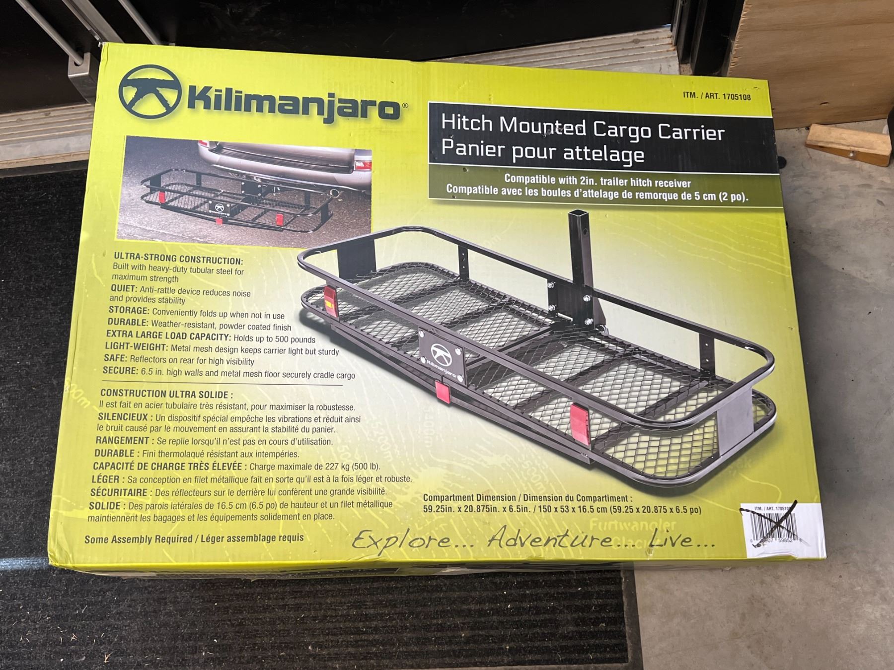 Hitch Mounted Cargo Carrier see pics for info and details