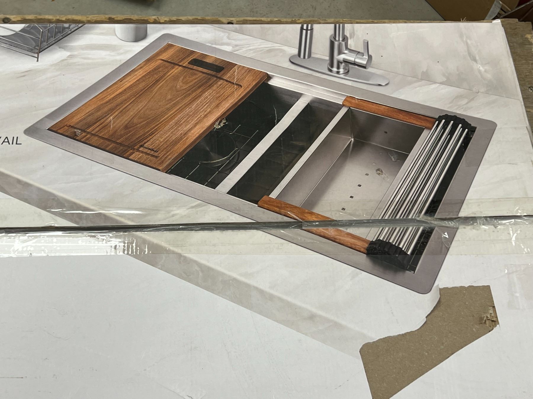Moorefield Francois Kitchen Sink Workstation Looks new in box see pics for details Moorefield Francois Kitchen Sink Workstation Looks new in box see pics for details