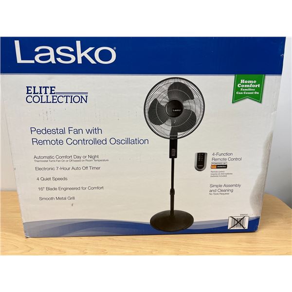 Lasko Pedestal Fan With Remote Controlled Oscillation see pics for