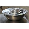LOT 10 OF STAINLESS STEEL ASSORTED MIXING BOWLS
