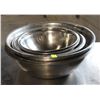 LOT 10 OF STAINLESS STEEL ASSORTED MIXING BOWLS