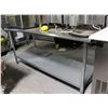 Image 1 : 6" STAINLESS STEEL WORK TABLE W/ UNDER SHELF