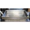 Image 1 : LOT OF 6 STAINLESS STEEL FULL SIZED FOOD INSERTS