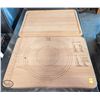 Image 1 : LOT OF 2 21" X 15" REVERSABLE CUTTING BOARDS