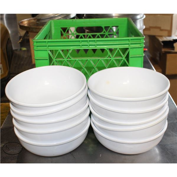 CRATE OF 10 MELAMINE 1.8 QT PHO NOODLE BOWLS