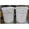 Image 1 : LOT OF 2 CAMBRO 20 QT DRY INGREDIENT BINS W/ 1 LID