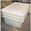 Image 1 : LOT OF 3 CAMBRO POLY FOOD GRADE STORAGE BINS