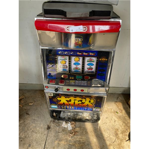 Asian Slot Machine With Tokens