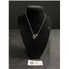 Image 1 : 925 Sterling Silver Snake Pendant w/Chain Necklace