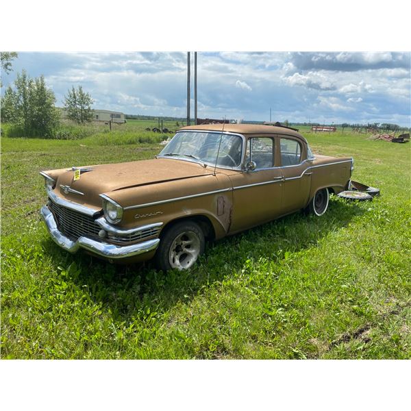 Approx. 1957 CHAMPION Studebaker, 4 door sedan, # G-759497, 6 cyl, 3 spd standard, Runs, c/w 5 extra