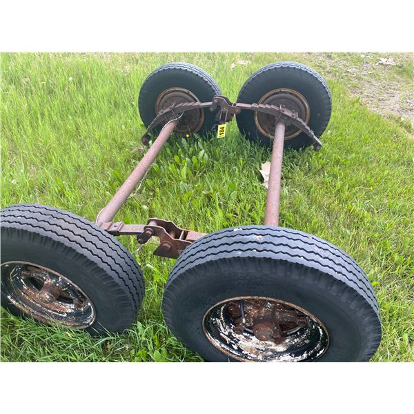 2 Mobile home, axles & 2 tanks