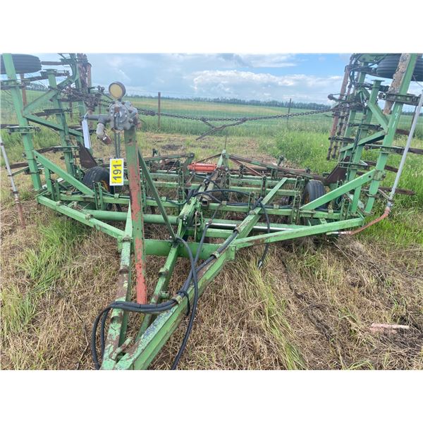 JD Approx. 24' Cultivator c/w harrows (Buyer Responsible to Move)