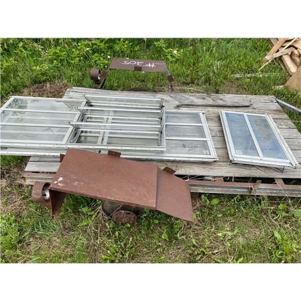 Delta Radial Arm, small trailer (no wheels) & various windows