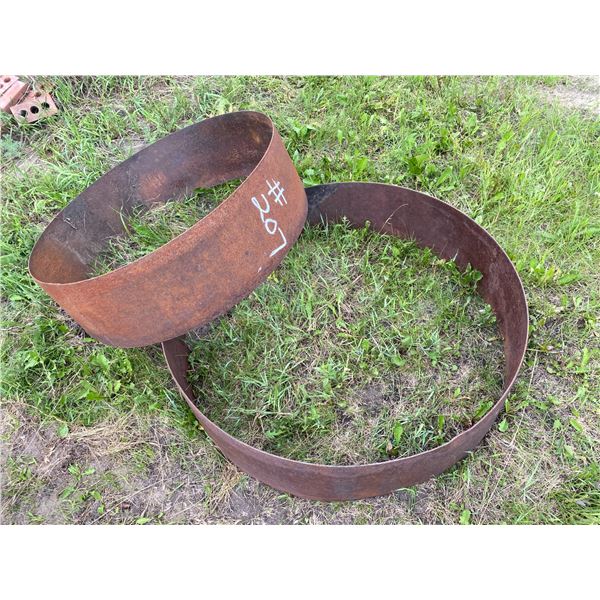 2- Steel Fire Rings