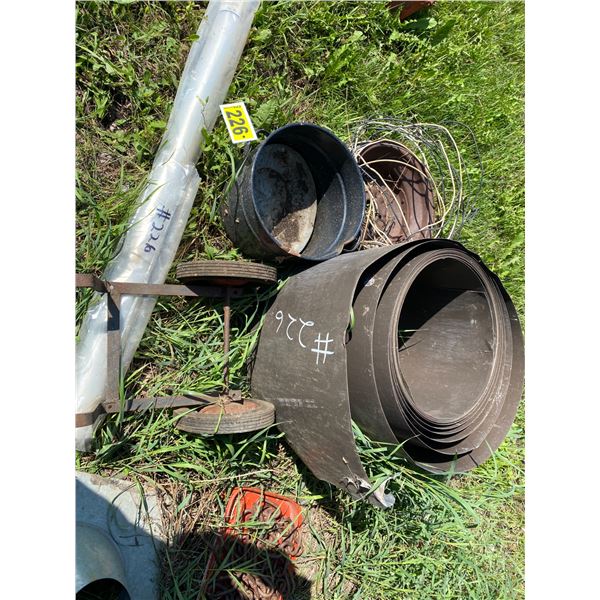 Tin, Poly, chain harrows & misc.