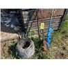 Image 1 : Barb wire, Auger, bit, jack & tractor tire (poor)