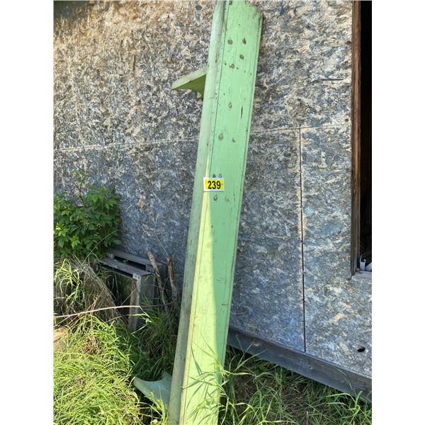 Bench siding, tarp, steel pipe frames & windows