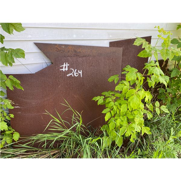 Plating & steel in grass