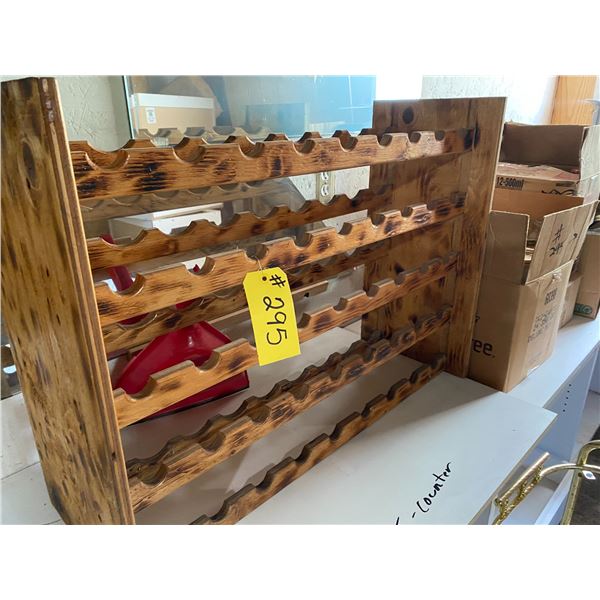 Wine rack, jars & counters