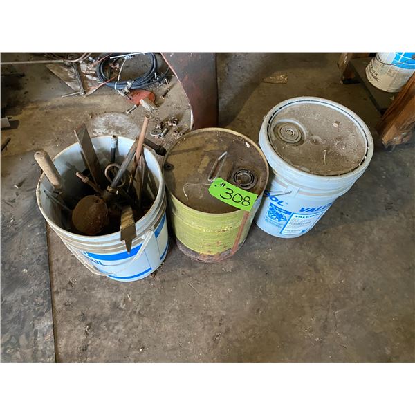 3- Pails, files, Valcool & herbicides