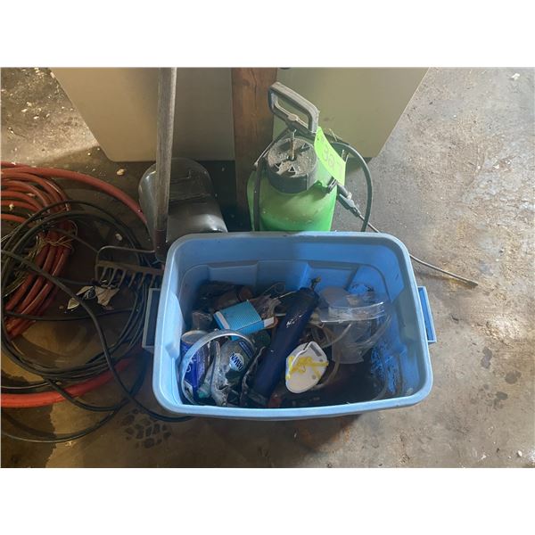Hose, table, sprayer, tools & misc.