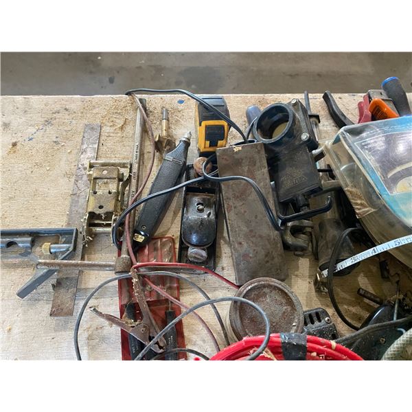 Sprayer, bolts, square plane, clamps & misc., & qty of gazettes