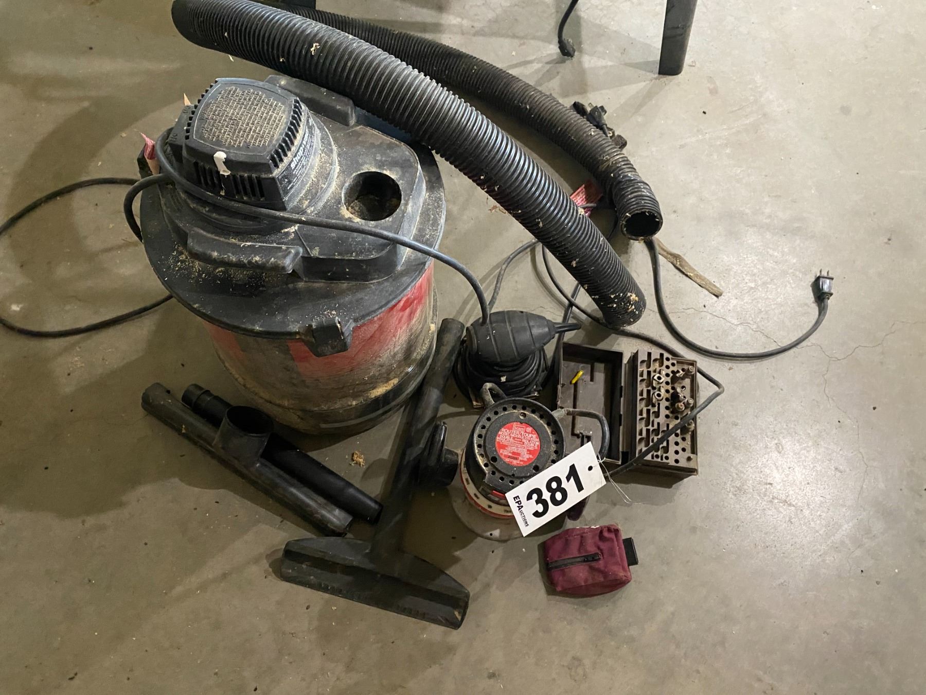 Vacuum, router & sander (working)