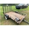 Image 1 : 64" x 96" Single axle trailer. No visible Serial number.