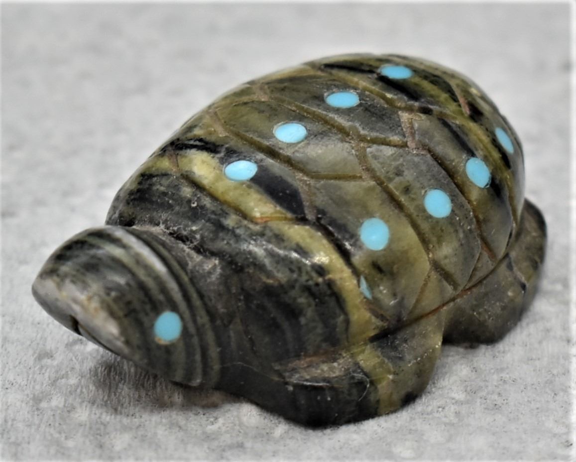 Spotted Ricolite Zuni Ricolite Turtle Fetish by Amanda Siutza