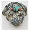 Image 1 : Native American Zuni Serpentine Frog Fetish