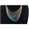 Image 3 : Navajo 12 Strand Turquoise, Shell Heishi Necklace