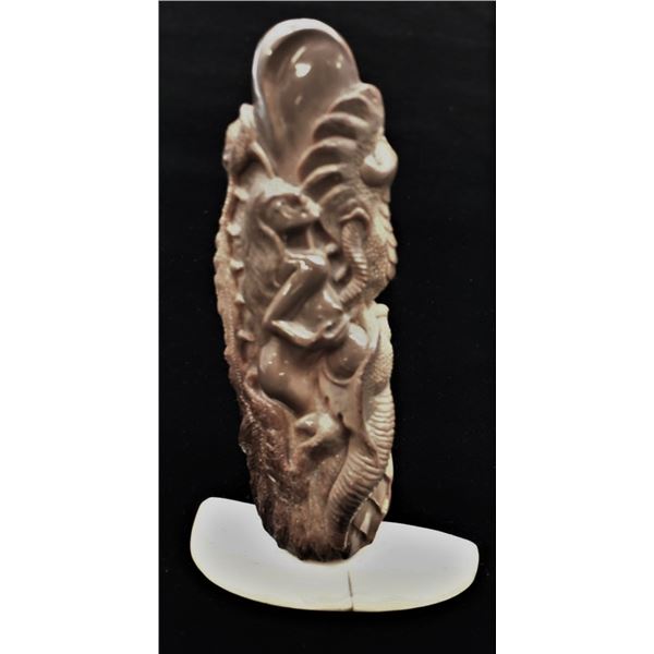 Indonesian Carved Nude Woman Figure