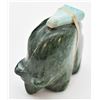 Image 1 : Zuni Carved Turquoise Bear Fetish by Natachu