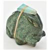 Image 2 : Zuni Carved Turquoise Bear Fetish by Natachu