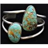 Image 2 : Estate Navajo Sterling Turquoise Cuff Bracelet