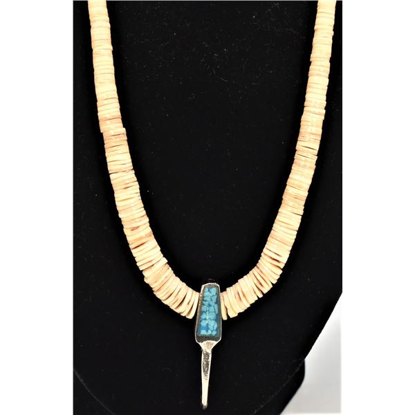 Vintage Navajo Sterling Turquoise Necklace