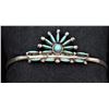 Image 1 : Vintage Zuni Needlepoint Turquoise Cuff Bracelet