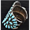 Image 2 : Navajo Zuni Sterling Turquoise Bracelet by Wilson