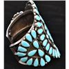 Image 3 : Navajo Zuni Sterling Turquoise Bracelet by Wilson