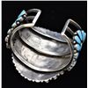 Image 4 : Navajo Zuni Sterling Turquoise Bracelet by Wilson