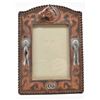 Image 1 : Southwestern Cast Resin Cowboy Picture Frame