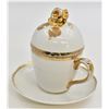 Image 1 : C. T. Altwasser Covered Custard Cup & Under Plate