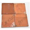 Image 2 : 4 Hand Painted Glazed Mexican Tiles
