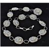 Image 1 : Navajo Sterling Multi-Stone Concho Belt by Yazzie
