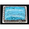 Image 1 : Navajo Sterling Turquoise Belt Buckle