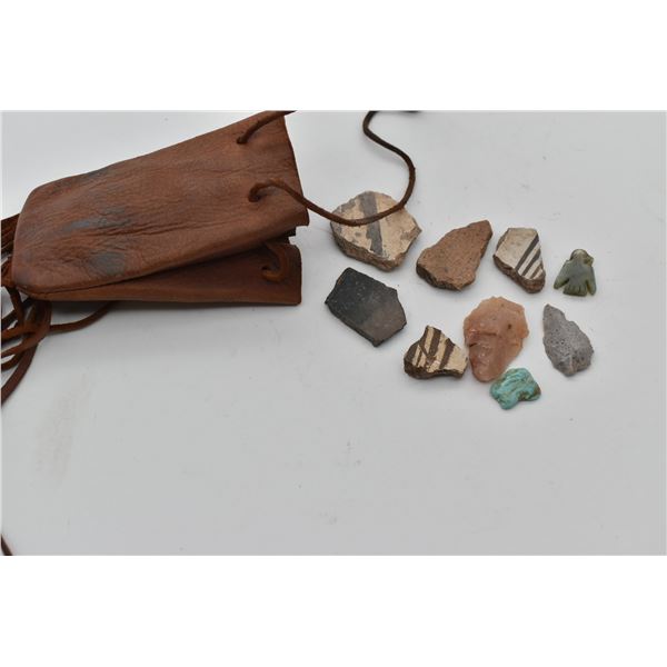 Native American Leather Treasure Bag