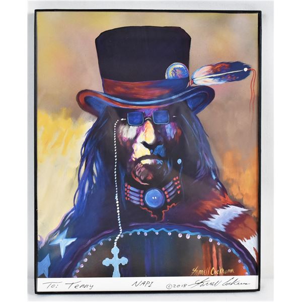 Blackfoot Print ''Napi'' by Farrell Cockrum