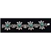 Image 6 : Rare Guadalajara Sterling Green Onyx Suite