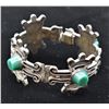 Image 8 : Rare Guadalajara Sterling Green Onyx Suite
